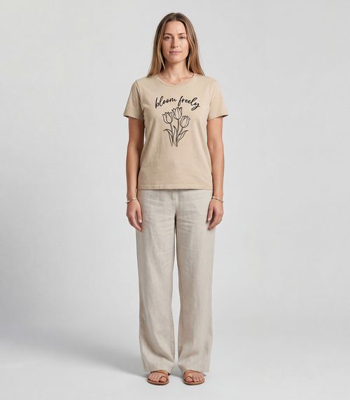 Blusa Feminina em Malha Visco Infinita Cor Marrom