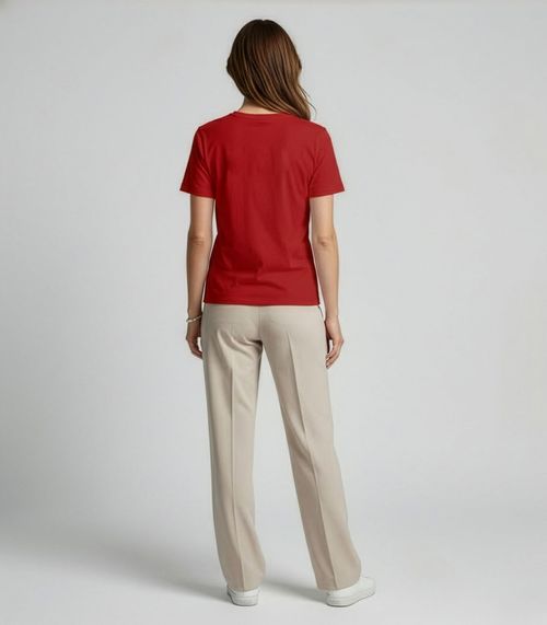 Blusa Feminina Manga Curta Infinita Cor Vermelho