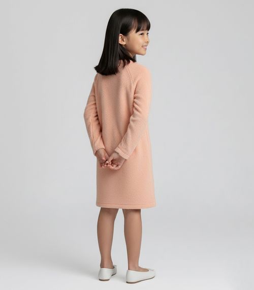 Vestido Infantil Manga Longa Select Rosa