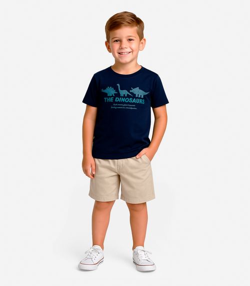 Conjunto Infantil Camiseta Com Bermuda Select Azul