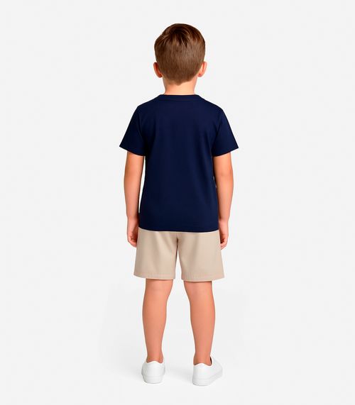 Conjunto Infantil Camiseta Com Bermuda Select Azul