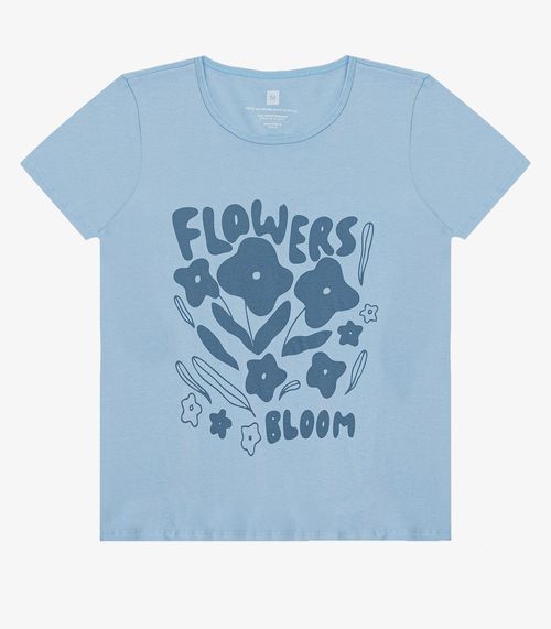 Blusa T-Shirt Feminina Estampada Select Azul