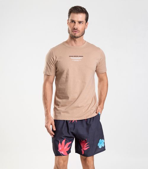 Bermuda Masculina De Microfibra Long Bong Preto