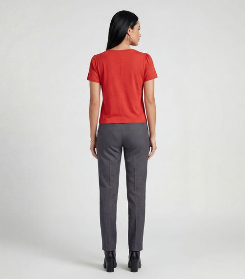 Blusa Feminina Em Visco Tricot Infinita Cor Vermelho