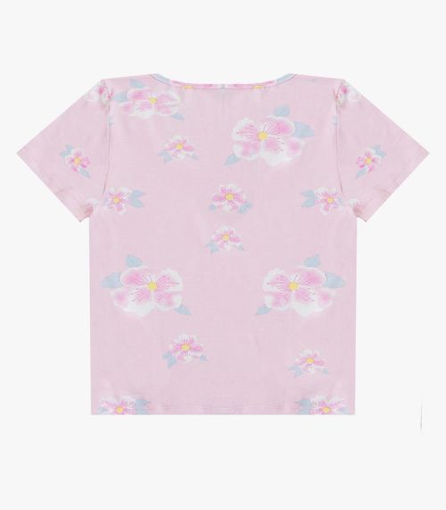 Blusa Feminina em Malha Visco Infinita Cor Rosa