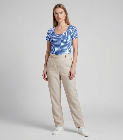 Blusa Feminina em Malha Visco Infinita Cor Azul