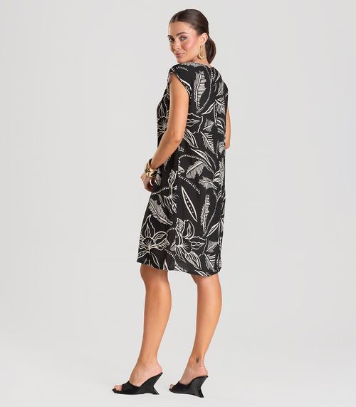 Vestido Feminino em Tecido Infinita Cor Preto