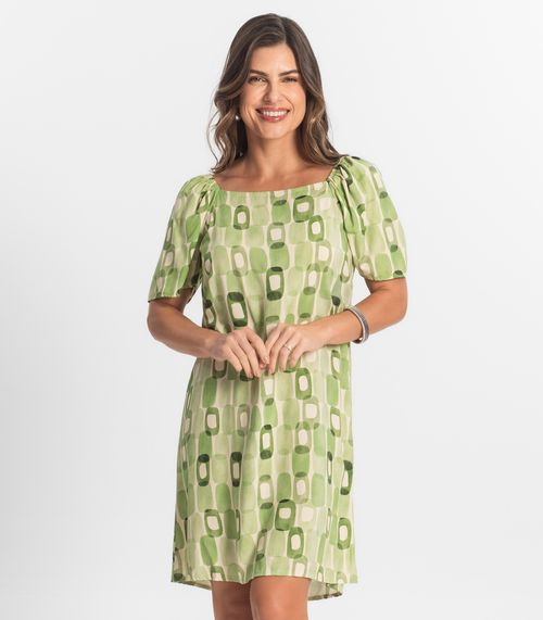 Vestido Feminino Estampado Select Verde