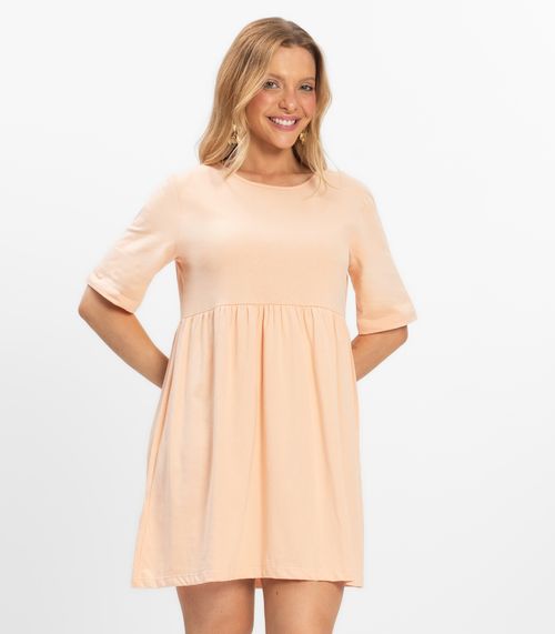 Vestido Feminino Liso Select Bege