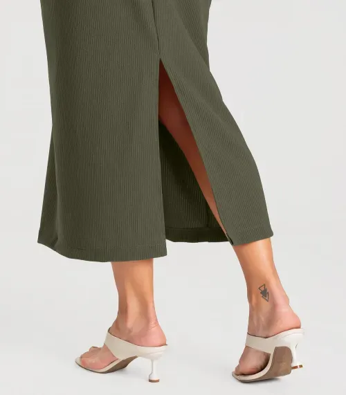 Saia Feminina Midi Dianna Verde