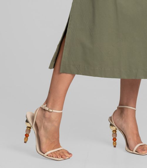 Saia Midi Feminina em Sarja Dianna Verde