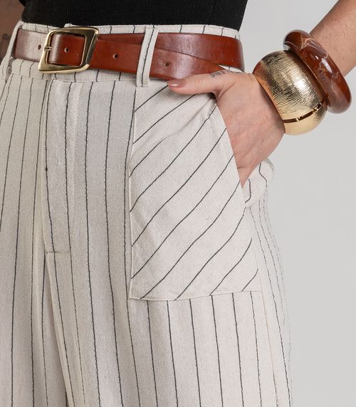 Calça Pantalona Feminina Dianna Bege