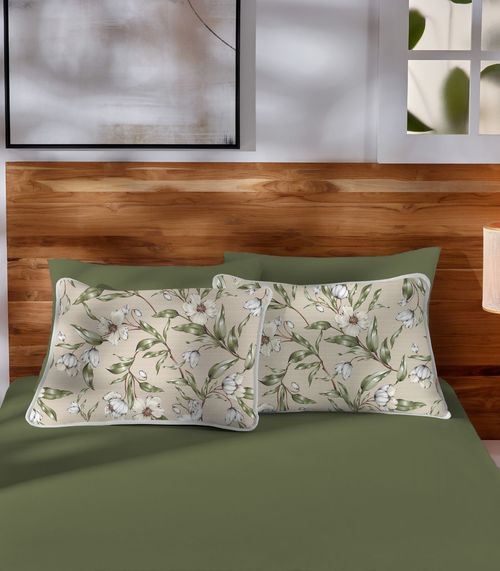 Jogo de Cama Queen 3pçs Estampado Vivaldi Verde