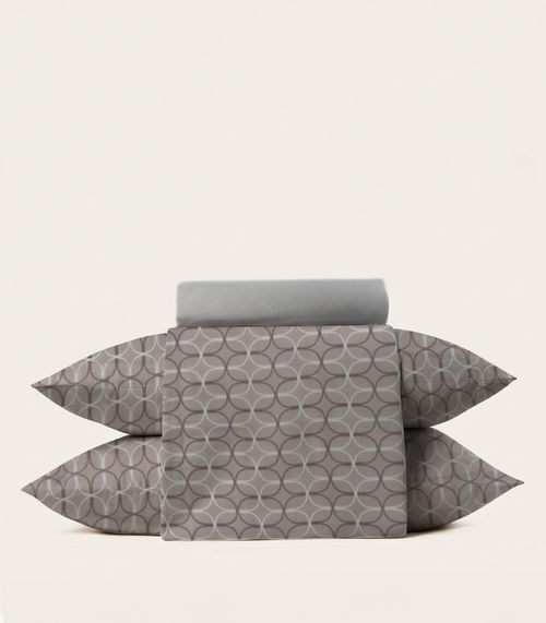 Jogo De Cama 4 Peças Color Art Casal Corttex Marrom