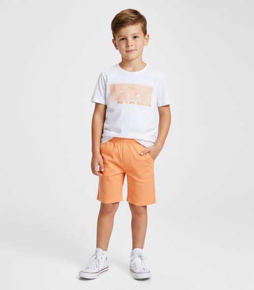 Conjunto Infantil Camiseta Com Bermuda Select Branco