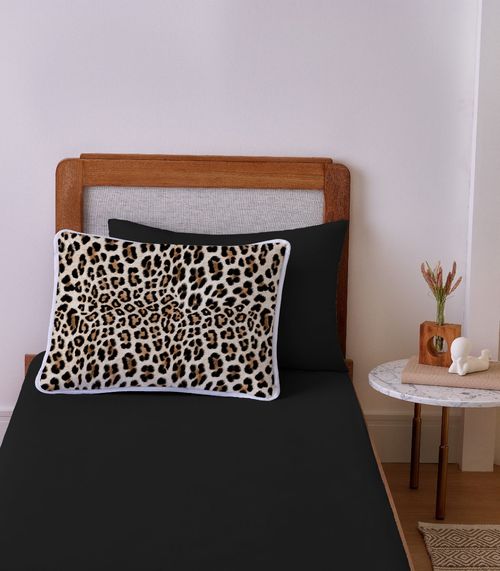 Jogo de Cama Solteiro 2pçs Vivaldi Preto