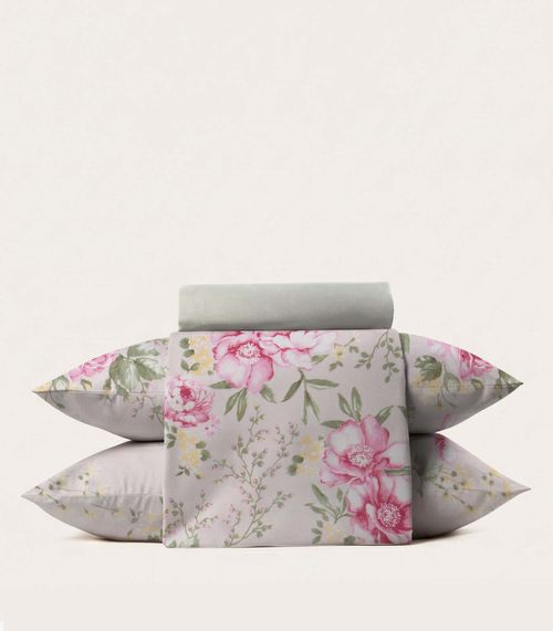 Jogo De Cama 4 Peças Color Art Casal Corttex Rosa