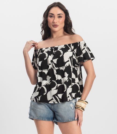 Blusa Feminina Ciganinha Infinita Cor Bege