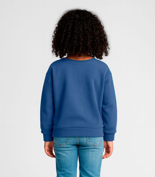 Moletom Infantil Menina Com Laço Infinita Cor Azul