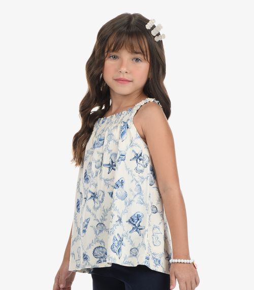 Conjunto Regata Com Ciclista Rovi Kids Bege