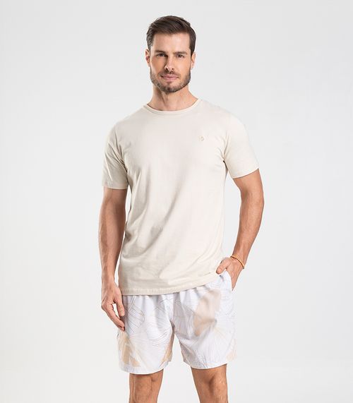 Bermuda Masculina De Microfibra Long Bong Bege