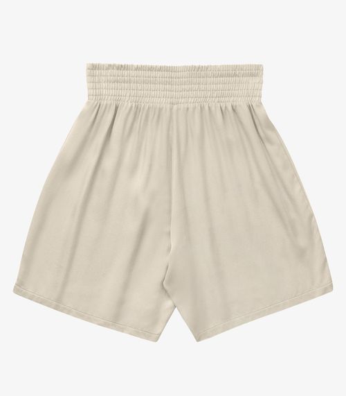 Shorts Feminina Viscose Rovitex Bege