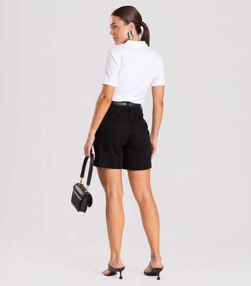 Polo Feminina Piquet Básica Dianna Branco