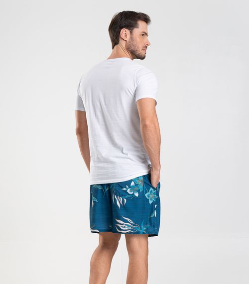 Bermuda Masculina De Microfibra Long Bong Azul