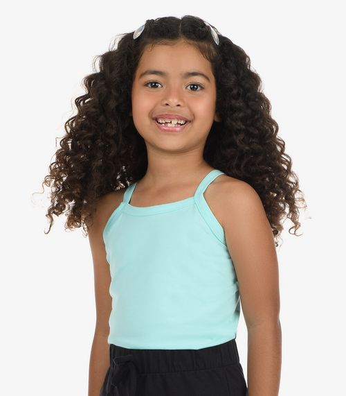 Regata De Alça Infantil Feminina Rovi Kids Azul