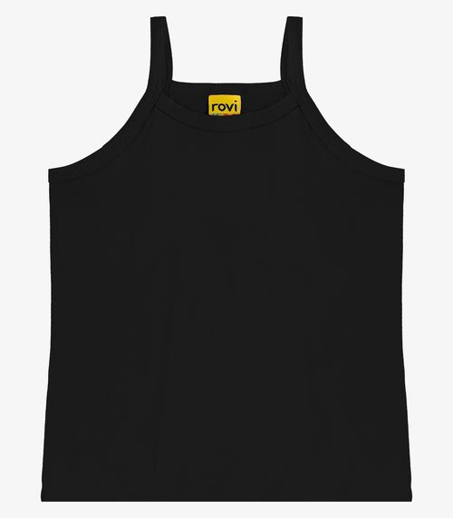 Regata De Alça Infantil Feminina Rovi Kids Preto
