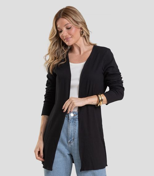 Cardigan Infinita Cor Preto