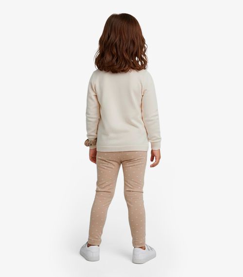 Legging Infantil Em Cotton Select Marrom