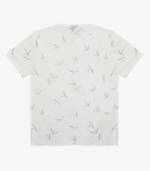 Camiseta Masculina Em Meia Malha Select Bege