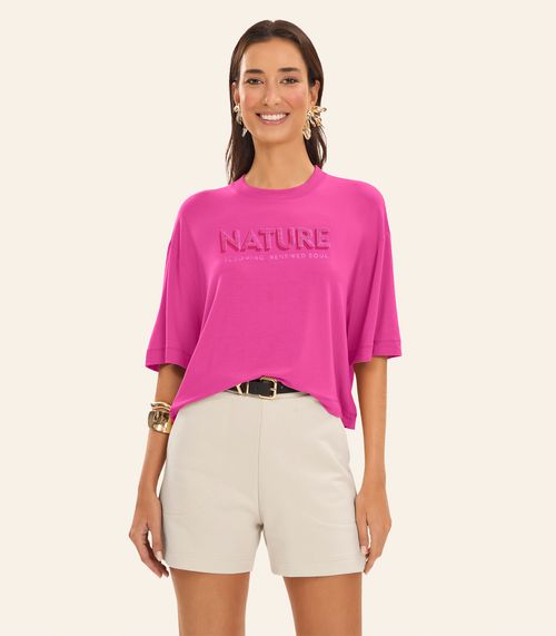 Blusa Feminina Viscotorcion Rovitex Rosa