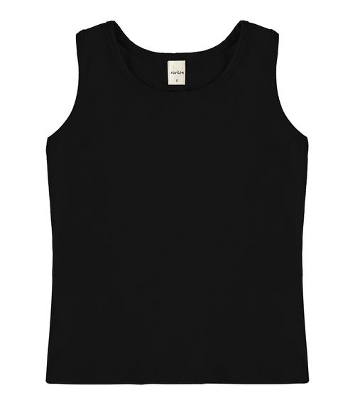 Regata Básica Infantil Feminina Rovi Kids Preto