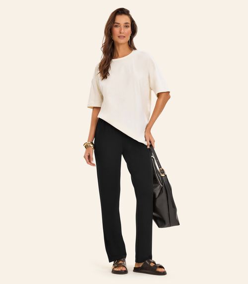 Calça Feminina em Molecotton de Viscose Rovitex Preto