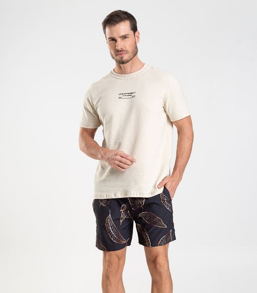 Bermuda Masculina De Microfibra Long Bong Azul