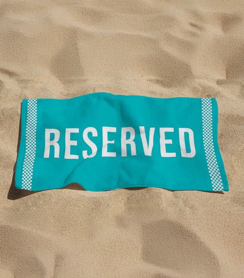 Toalha De Praia Estampada Toque Aveludado Rozac Verde