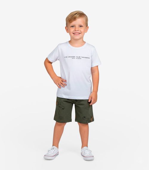 Conjunto Infantil Camiseta e Bermuda Select Verde