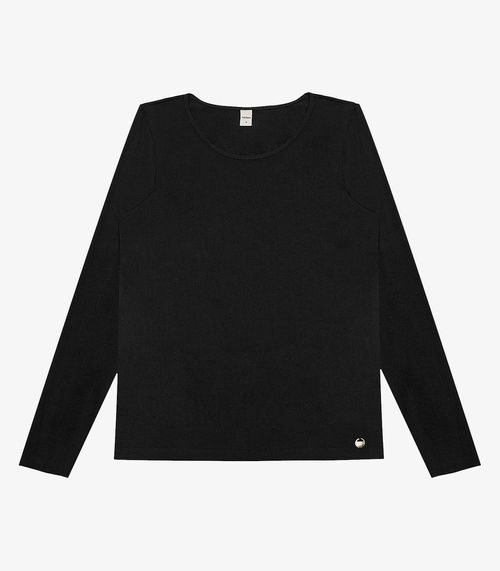 Blusa Feminina Manga Longa Rovitex Preto