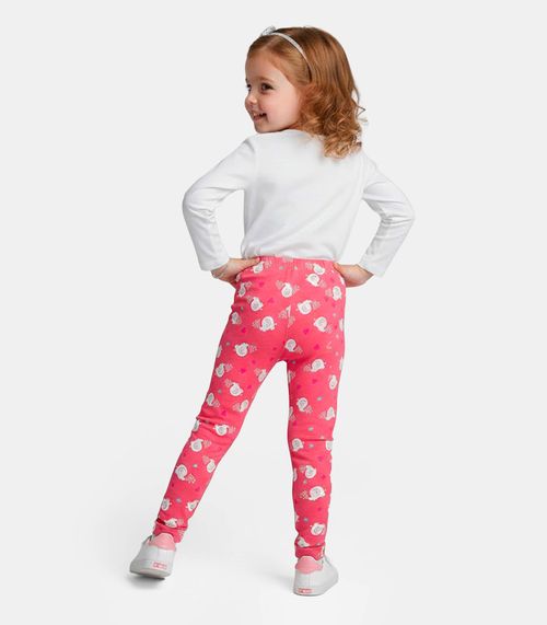 Legging Infantil Em Cotton Select Rosa
