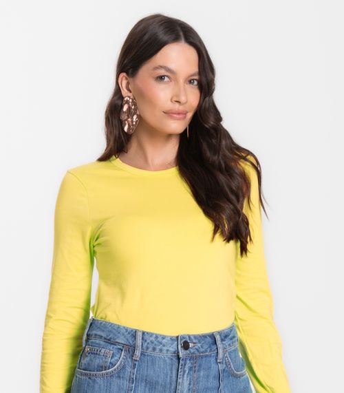 Blusa Manga Longa Básica Select Verde