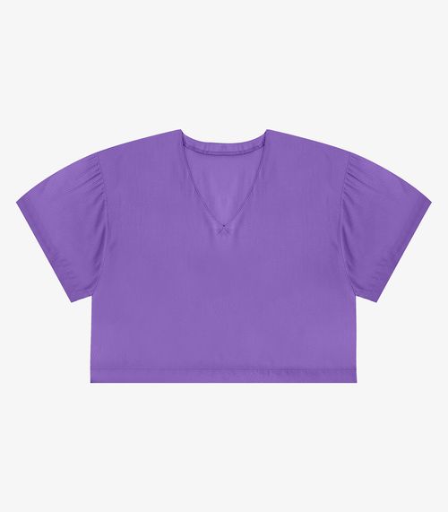 Blusa Feminina Tecido em Viscose Infinita Cor Roxo