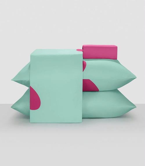 Jogo De Cama 200 Fios Queen 4 Peças Lar E Lazer Verde