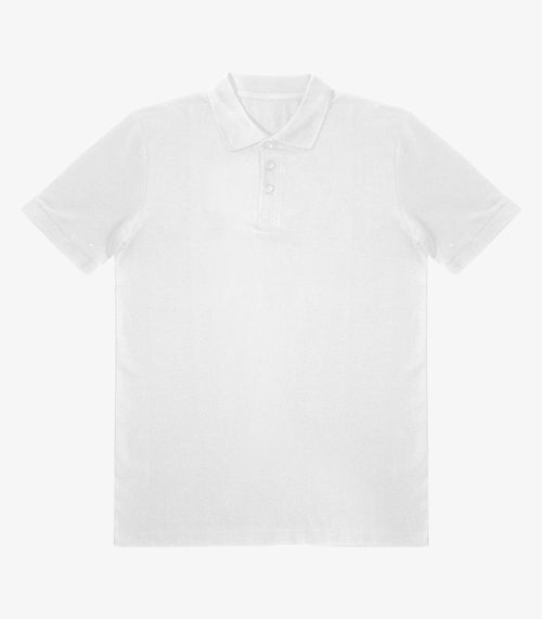 Polo Masculina Piquet Básica Select Branco