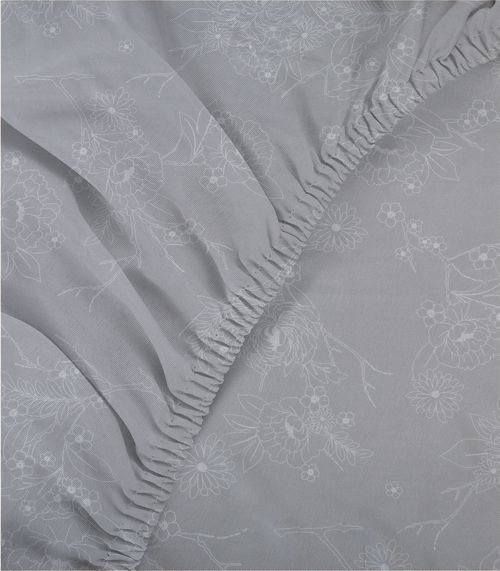 Jogo De Cama 4 Peças Supercal Queen Corttex Cinza