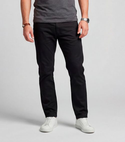Calça Masculina Em Sarja Com Bolsos Sea Surf Preto