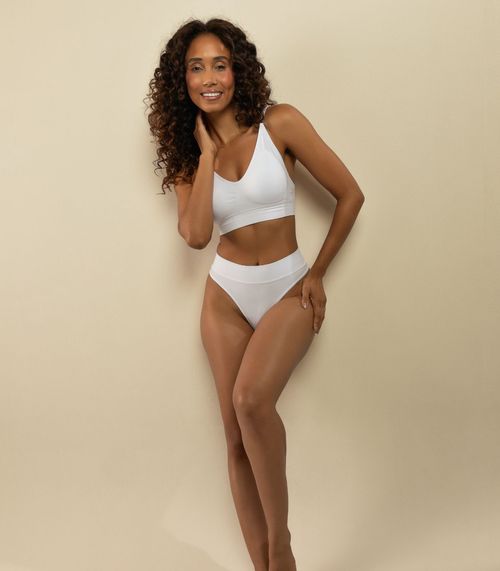 Top Alça Fina Com Bojo Removível Basic Pro Branco