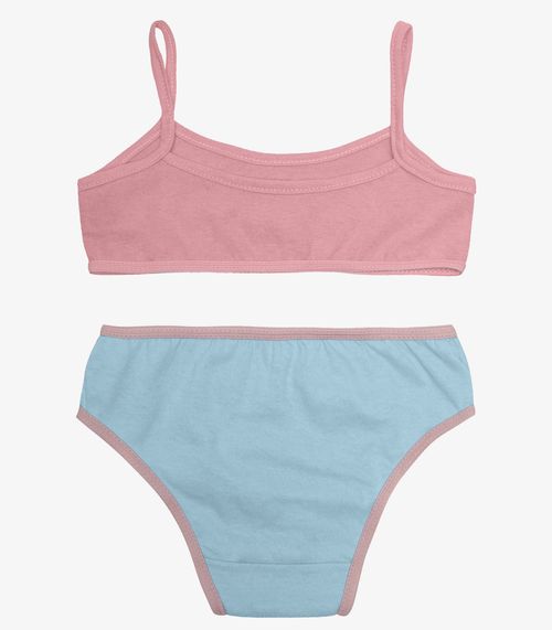 Conjunto Infantil Calcinha e Top Select Rosa