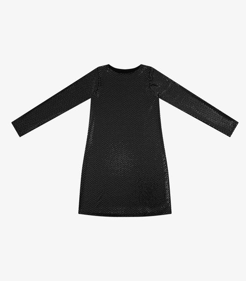 Vestido Manga Longa Feminino Rovitex Preto